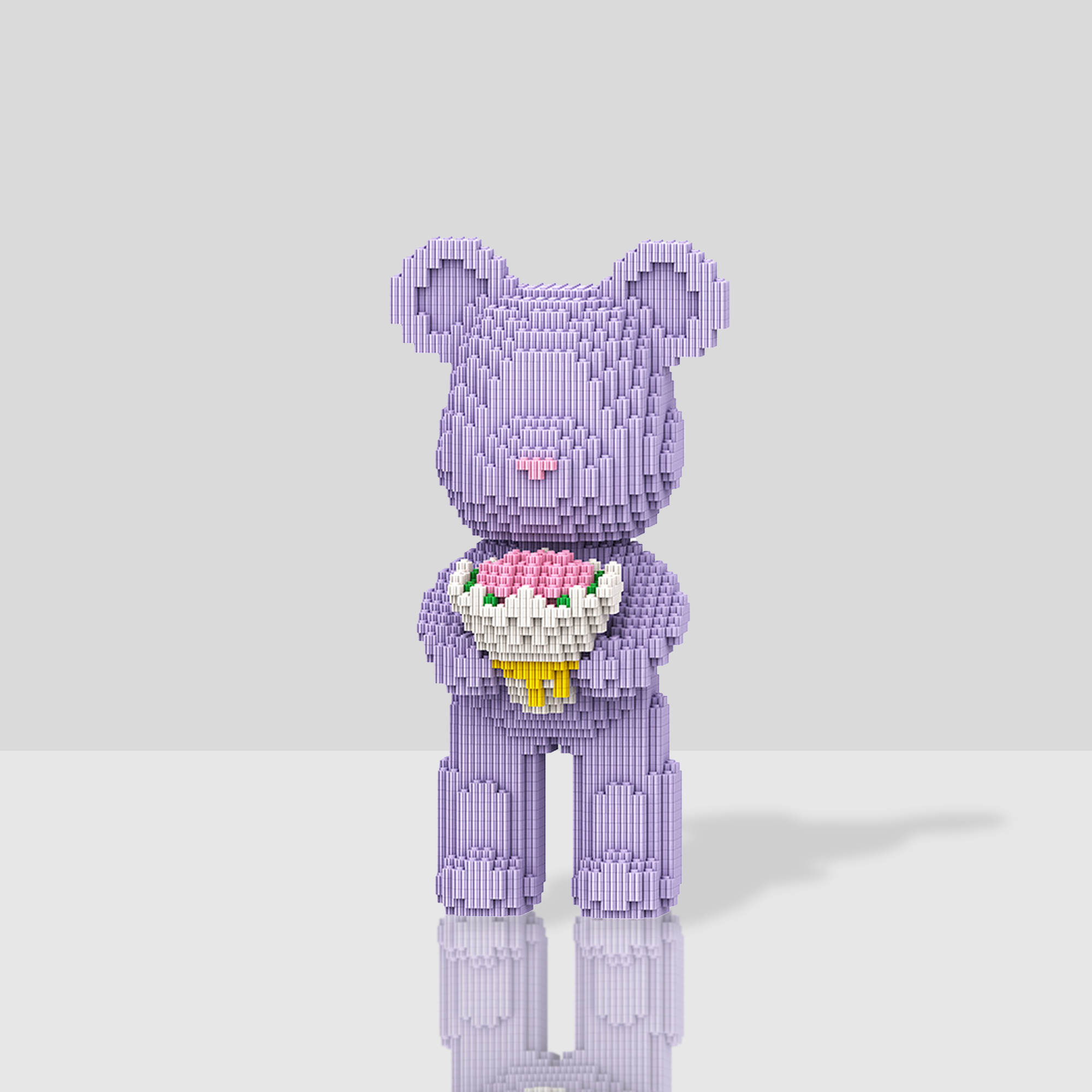 Purple Flower Mini Bear